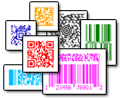 Most popular matrix and stacked barcode symbologies are supported