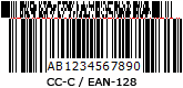 Separator pattern of EAN.UCC composite barcode symbol (CC-C)