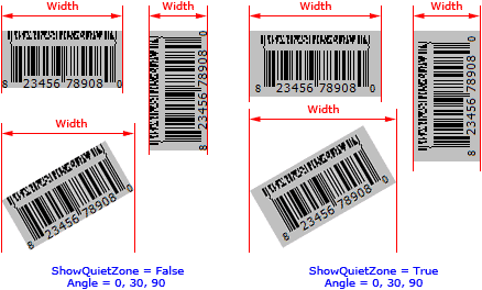 Width parameter (CC-A, CC-B; TextAlignment = taCustom)