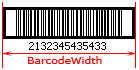 BarcodeWidth (ITF6, ITF14)